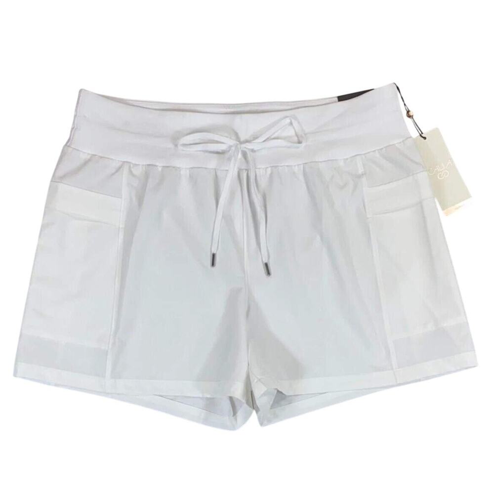 Callaway Journey Collection White Mid Rise Golf Athletic Shorts Womens XS NWT